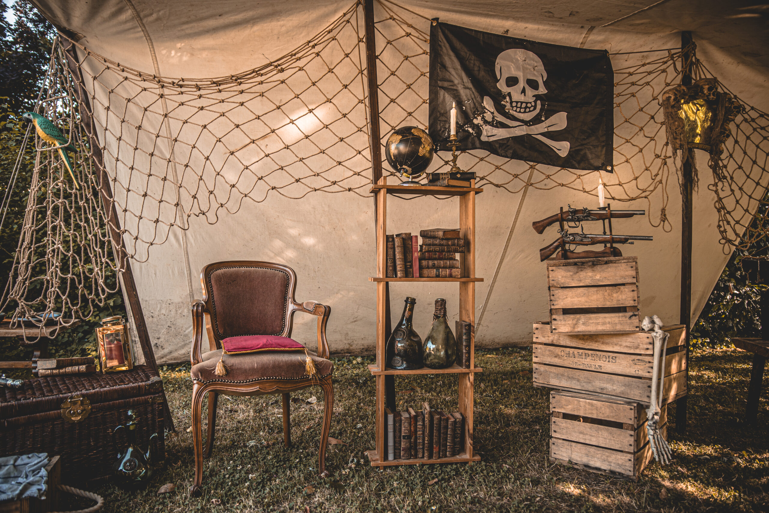 Cie La Muse - animations fantastiques - le camp pirate